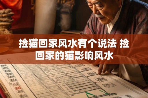 捡猫回家风水有个说法 捡回家的猫影响风水