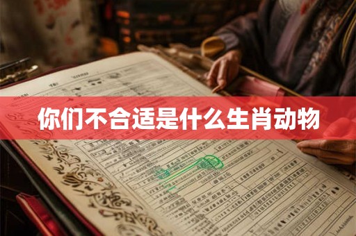 你们不合适是什么生肖动物