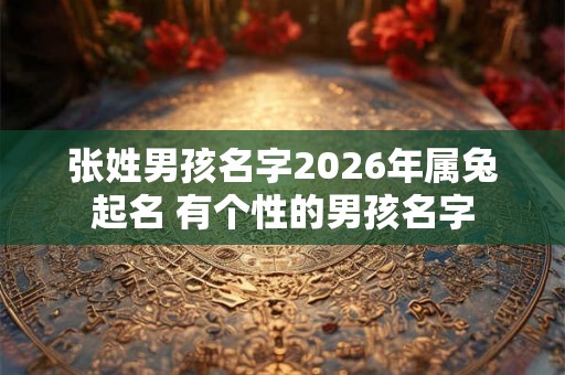 张姓男孩名字2026年属兔起名 有个性的男孩名字