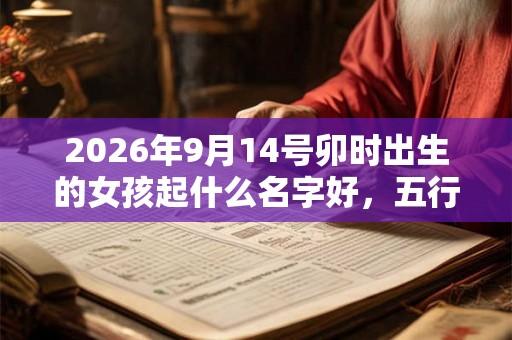 2026年9月14号卯时出生的女孩起什么名字好，五行属什么
