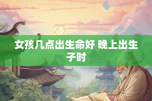 女孩几点出生命好 晚上出生子时