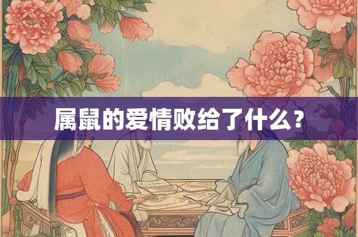 属鼠的爱情败给了什么？