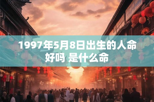 1997年5月8日出生的人命好吗 是什么命