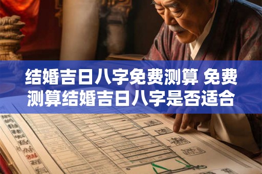 结婚吉日八字免费测算 免费测算结婚吉日八字是否适合需要提供哪些信息