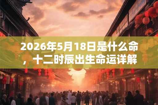 2026年5月18日是什么命，十二时辰出生命运详解