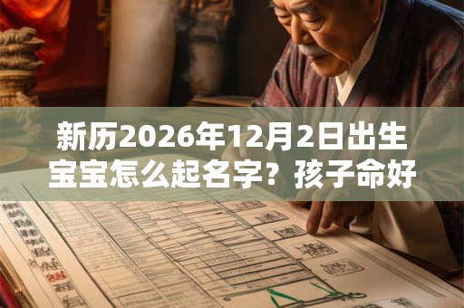 新历2026年12月2日出生宝宝怎么起名字？孩子命好不好？