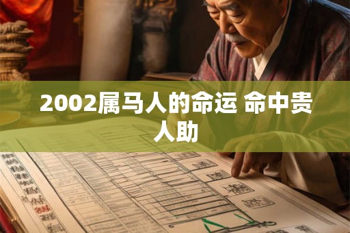 2002属马人的命运 命中贵人助