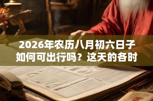 2026年农历八月初六日子如何可出行吗？这天的各时辰凶吉如何？