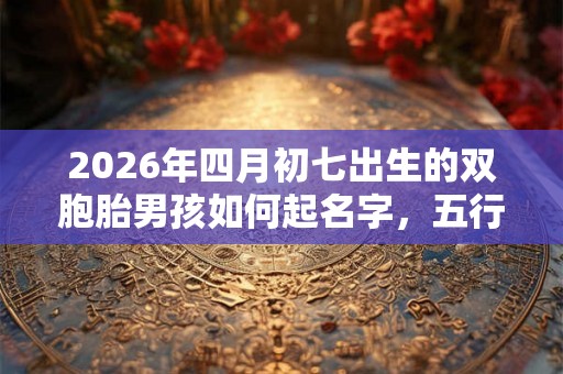 2026年四月初七出生的双胞胎男孩如何起名字，五行属什么