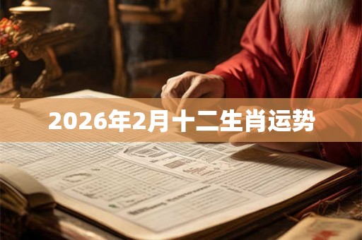 2026年2月十二生肖运势