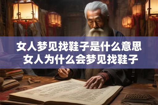 女人梦见找鞋子是什么意思 女人为什么会梦见找鞋子