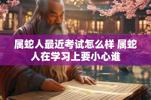 属蛇人最近考试怎么样 属蛇人在学习上要小心谁