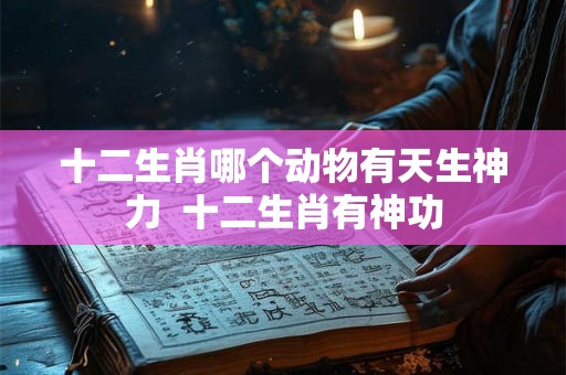 十二生肖哪个动物有天生神力 十二生肖有神功 十二生肖哪个动物有天生神力 十二生肖有神功