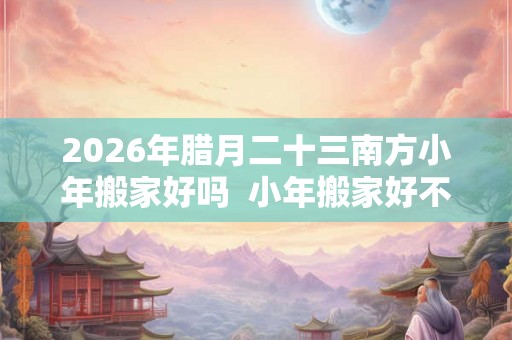 2026年腊月二十三南方小年搬家好吗  小年搬家好不好
