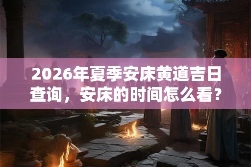 2026年夏季安床黄道吉日查询，安床的时间怎么看？