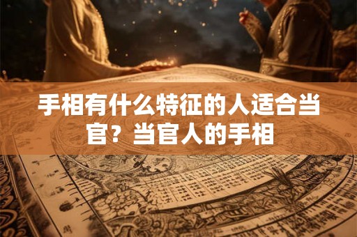 手相有什么特征的人适合当官？当官人的手相