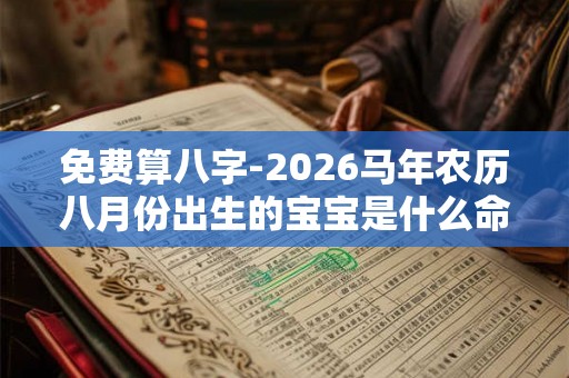 免费算八字-2026马年农历八月份出生的宝宝是什么命