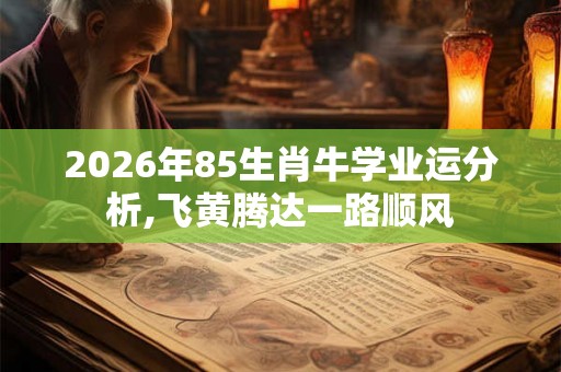 2026年85生肖牛学业运分析,飞黄腾达一路顺风