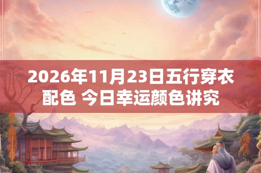 2026年11月23日五行穿衣配色 今日幸运颜色讲究
