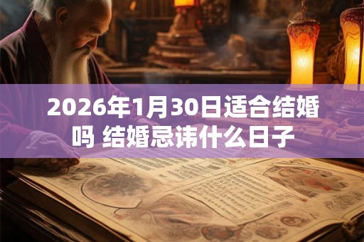 2026年1月30日适合结婚吗 结婚忌讳什么日子 2026年1月30日适合结婚吗 结婚忌讳什么日子