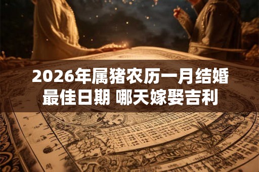 2026年属猪农历一月结婚最佳日期 哪天嫁娶吉利