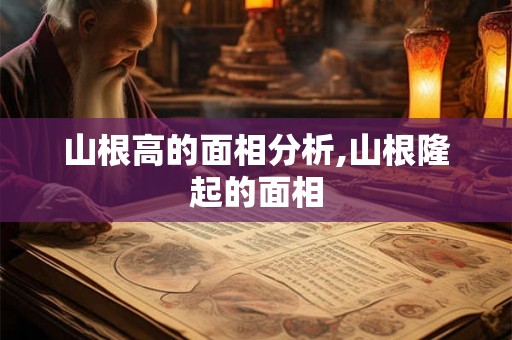 山根高的面相分析,山根隆起的面相