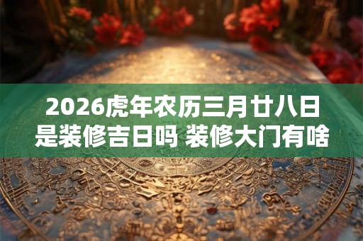 2026虎年农历三月廿八日是装修吉日吗 装修大门有啥讲究