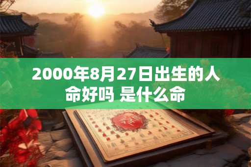 2000年8月27日出生的人命好吗 是什么命 2000年8月27日出生的人命好吗 是什么命