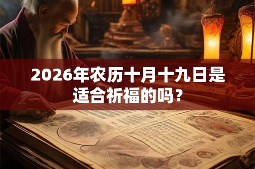2026年农历十月十九日是适合祈福的吗? 2026年农历十月十九日是适合祈福的吗?