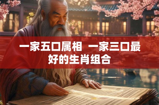 一家五口属相  一家三口最好的生肖组合