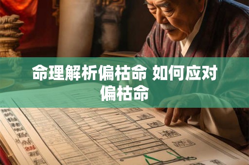 命理解析偏枯命 如何应对偏枯命