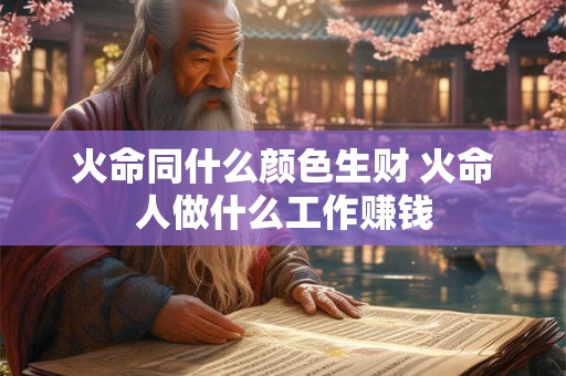 火命同什么颜色生财 火命人做什么工作赚钱