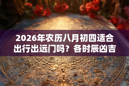 2026年农历八月初四适合出行出远门吗？各时辰凶吉如何？