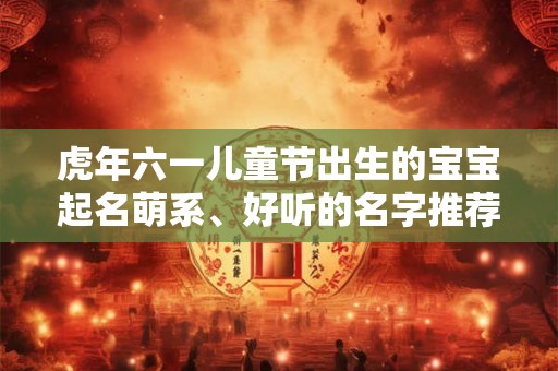 虎年六一儿童节出生的宝宝起名萌系、好听的名字推荐