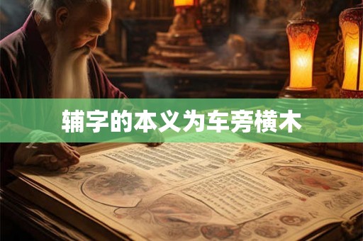 辅字的本义为车旁横木 辅字的本义为车旁横木