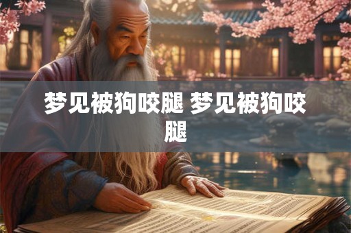 梦见被狗咬腿 梦见被狗咬腿