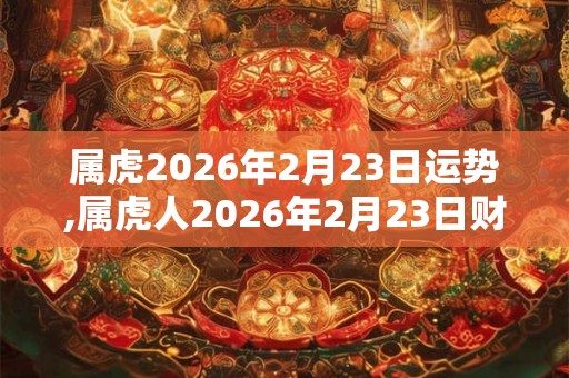 属虎2026年2月23日运势,属虎人2026年2月23日财运,生肖虎2026年2月23日运势 属虎2026年2月23日运势,属虎人2026年2月23日财运,生肖虎2026年2月23日运势