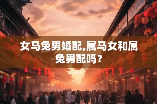 女马兔男婚配,属马女和属兔男配吗？
