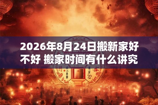 2026年8月24日搬新家好不好 搬家时间有什么讲究