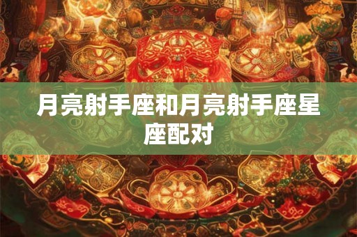 月亮射手座和月亮射手座星座配对
