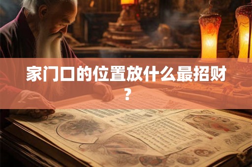 家门口的位置放什么最招财？