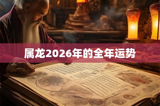 属龙2026年的全年运势