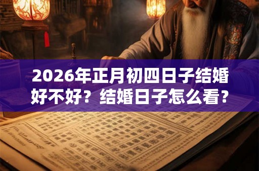 2026年正月初四日子结婚好不好？结婚日子怎么看？