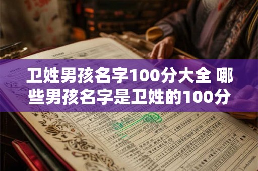 卫姓男孩名字100分大全 哪些男孩名字是卫姓的100分大全