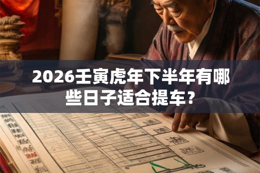 2026壬寅虎年下半年有哪些日子适合提车? 2026壬寅虎年下半年有哪些日子适合提车?