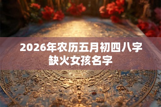 2026年农历五月初四八字缺火女孩名字