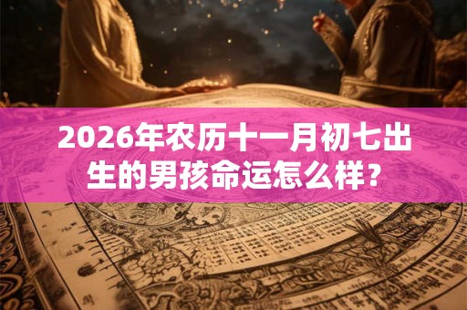 2026年农历十一月初七出生的男孩命运怎么样? 2026年农历十一月初七出生的男孩命运怎么样?