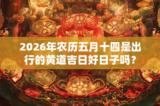 2026年农历五月十四是出行的黄道吉日好日子吗？