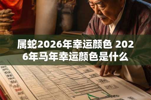 属蛇2026年幸运颜色 2026年马年幸运颜色是什么