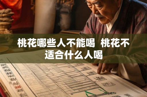 桃花哪些人不能喝  桃花不适合什么人喝